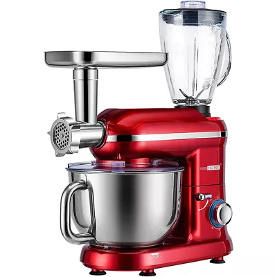 6QT Speed 3in1 Juicer Food Stand Mixer Stainless Steel Bowl Meat Grinder Blender • $112.99