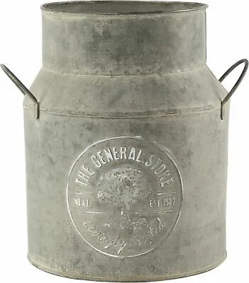 Metal Plant Pot Vintage Milk Churn Bucket Flower Holder Tree Planters Ice Tall.. • £14.99