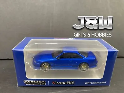 Tarmac Works Nissan Silvia S14 Vertexx Blue Global64 1/64 • $9.99
