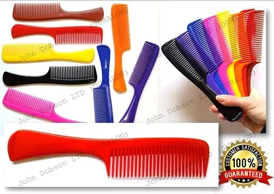 Hair Handle Comb 7.5  Shower Comb Gym Bag Wet Hair Combs Wide Tooth Comb X 1 • £2.29