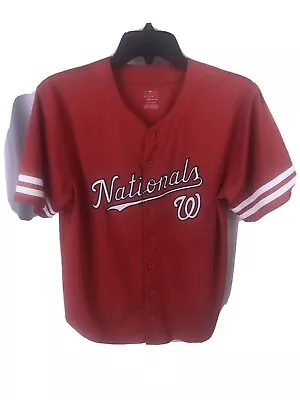 Washington Nationals Youth Red Jersey Large 12-14 • $10.98