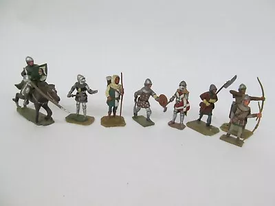 Vtg Lot Toy Soldiers Lead Medieval Knight Scottish English Neville’s Cross #13 • $14.99