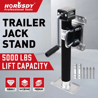 HORUSDY Trailer Caravan Jack Stand 5000lbs/2267kg Jockey Wheel Draw Bar Fitment • $89.99