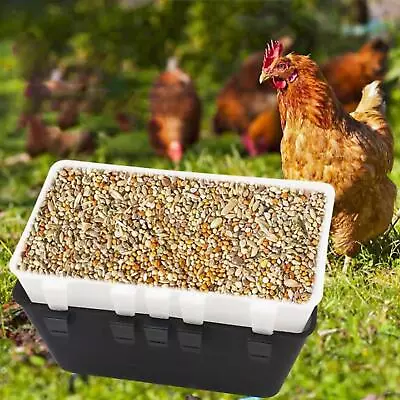 Hanging Fence Feeder Goat Feeder Chicken Feeder Bucket For Goat Poultry Duck • $23.54