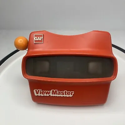 Vintage Red GAF View-Master Viewer Toy Orange Ball Lever Model L • $12.49