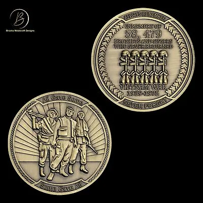 Vietnam Veteran Always Remember Challenge Coin • $9.08