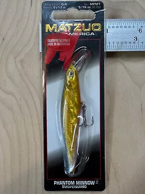 Vintage MATZUO Phantom Minnow 3 3/4  Jerkbait Fishing Lure NOS • $5.49