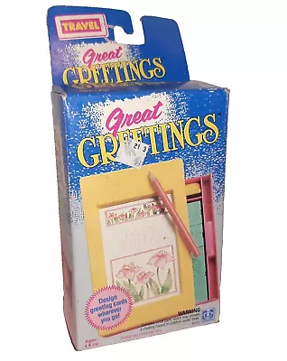 Great Greetings Card Maker Fashion Plates Rub & Color Vintage Hasbro 1991 • $10