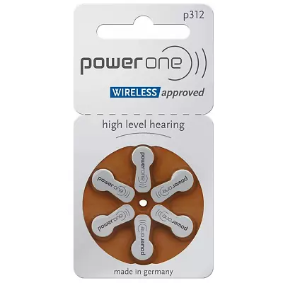 Power One Size 312 Hearing Aid Batteries Multi-Packs From 6 PCS To 300 PCS • $4.95