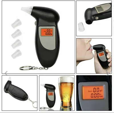 £7.40 • Buy Police Breath Alcohol Tester Analyzer Breathalyser Digitial Lcd Whiskey Test