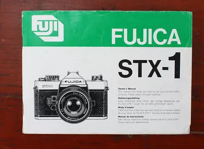 £16.04 • Buy Fujica Stx-1 Instruction Book/56233