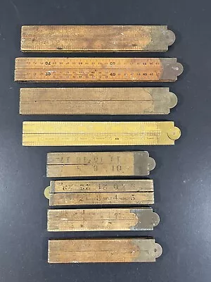 $43.87 • Buy Vintage Rabobe Boxwood Folding Rules Ruler Woodwork Tools
