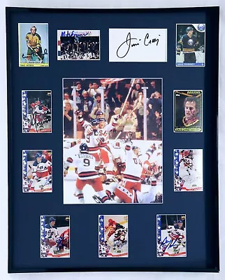 1980 Miracle On Ice USA Hockey Team Signed Framed 16x20 Photo Display I • $599.99