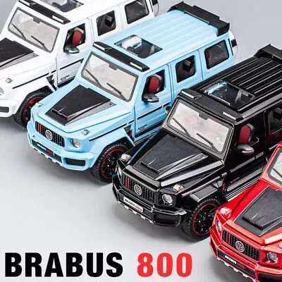 Mercedes Benz BRABUS G800 Car Model Alloy Diecast Toy Vehicle Sound Light 1:24 • £39.48