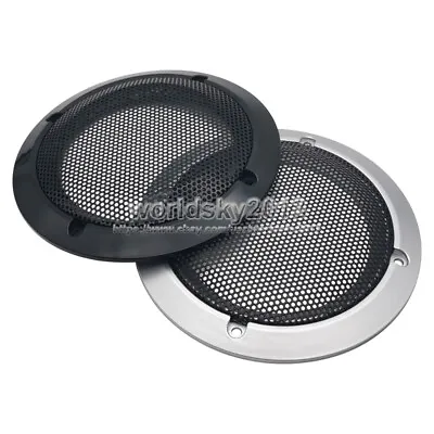 1pcs 3.5  Inch Speaker Grill Cover Decorative Circle Audio Metal Mesh Protection • $4.49