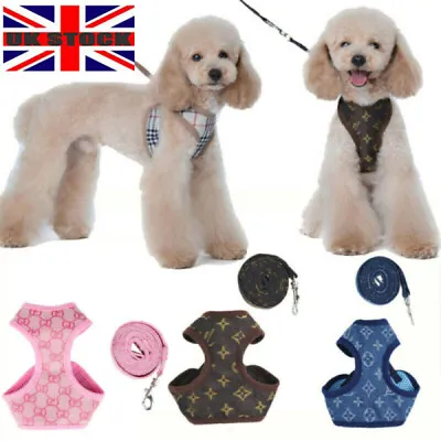 £8.65 • Buy Small Dog Cat Puppy Harness+Lead Leash Set Pet Chihuahua Mesh Vest Adjustable UK