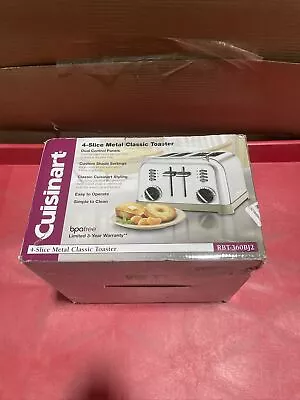 Cuisinart 4-Slice Metal Classic Toaster RBT-360 Brushed Stainless Steel • $34.95