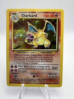 Pokemon TCG Charizard Base Set 4/102 Holo Unlimited Holo Rare WOTC 1999 • $380