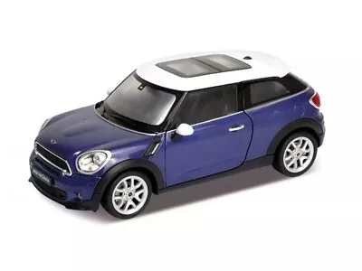 Mini Cooper S Paceman - Blue 1:24 Scale Diecast Model Car - Welly 24050BL~~ • $19.95