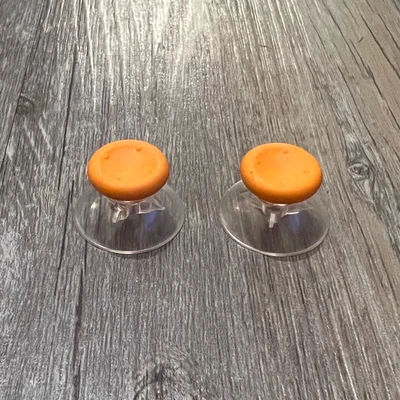 $7.99 • Buy 2 Clear W/ Orange Top Xbox 360 Custom Thumbsticks Analog Sticks Joysticks Mod