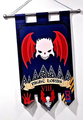 Warhammer 40K Night Lords Legion Banner • $134.89