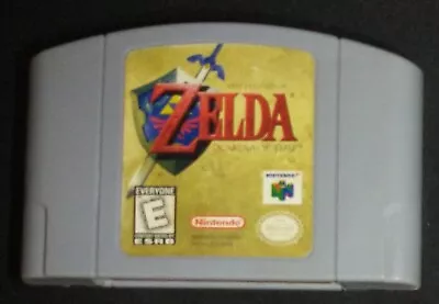 The Legend Of Zelda: Ocarina Of Time Gray Nintendo 64 N64 Authentic EXMT Cart • $190.09