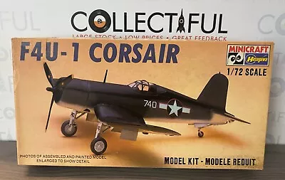 Hasegawa - F4u-1 Corsair - Us Fighter - 1:72 Model Kit - Complete🔥b4 • $9.99