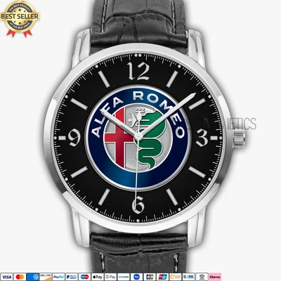 $37.90 • Buy Alfa Romeo Emblem AR14 Quartz Watch Analog Stainless Steel Mens Wristwatch