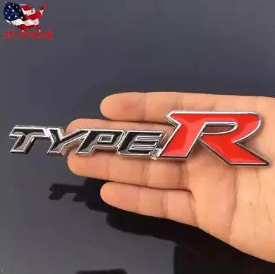 Chrome Black Red For Accord Civic Type R Racing Sport Emblem Badge Sticker Metal • $11