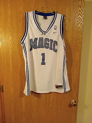 Tracy McGrady #1 Orlando Magic Sewn Nike White Jersey Men's XL Length+2 • $23.97