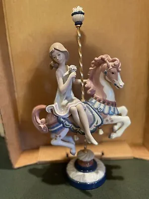 Lladro Porcelain Figurine Woman On Horse Figurine # 1469 • $324.99
