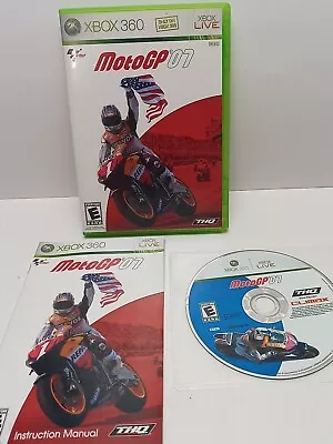 Moto GP '07 (Xbox 360 - 2007) - Tested & Working! Complete/CIB! Light Scratches • $10.95