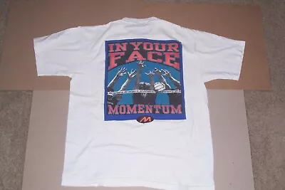 Vintage Momentum White XL T-Shirt Beach Volleyball Redsand Sideout Mossimo Nike • $50