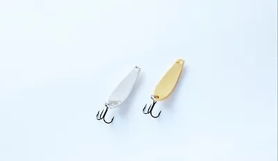 317 ICE FISHING SPOON From SHARK Galvanic 35mm VMC Maruto Hooks Galvanic • $4.02