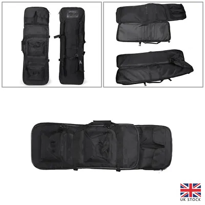 £22.12 • Buy Waterproof Tactical Carry Gun Bag Padded Air Rifle Airsoft Double Hunting Case