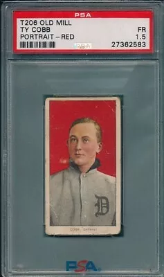 1909 T206 TY COBB Old Mill Red Portrait PSA 1.5 • $5995