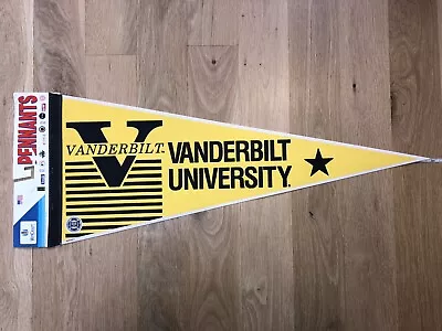 Vanderbilt Commodores Vintage Felt Pennant 12  X 30  SEC NCAA • $24.99