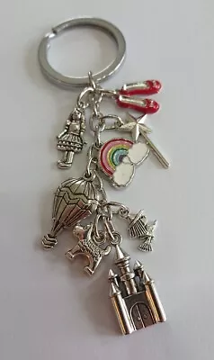 £6.99 • Buy Dorothy & Ruby Slippers Keyring Wizard Of Oz Toto Rainbow Wand Castle  Balloon 