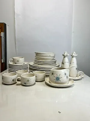 Vintage Ceramic Franciscan Atomic Starburst Dish Set • $700