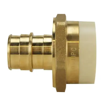 3/4 In. Brass PEX-A Barb X 3/4 In. Schedule 40 PVC Straight Adapter • $14.39