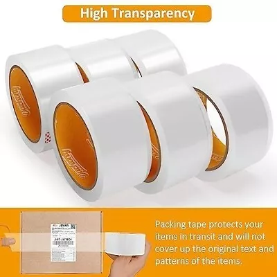 Packing Tape 6 Rolls Thicker Packaging Tape For Shipping Mailing Office A... • $25