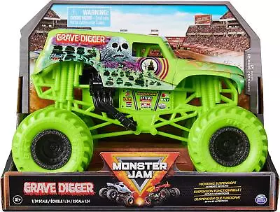 Monster Jam Official Grave Digger Monster Truck 1:24 Scale Die-Cast Vehicle *NEW • £14.95