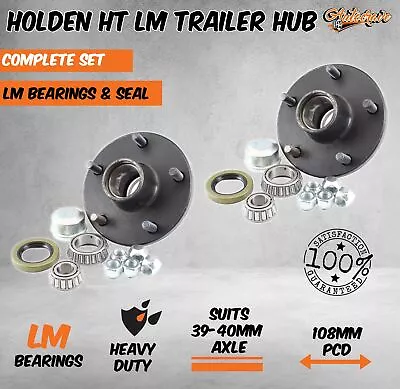 Holden HT 5 Stud Hub Complete With LM Bearing Kit For Trailer Caravan & Boat • $69.95