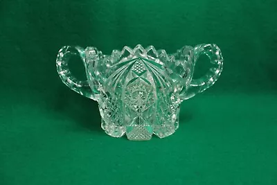 Vintage EAPG Imperial Pressed Glass Nu-Cut Open Sugar Bowl • $5.95