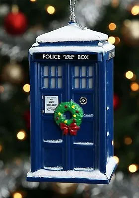 $19.95 • Buy Doctor Who - Tardis With Wreath Light Up Ornament By Kurt Adler Inc.