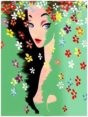 $36 • Buy 1657.Decorative Poster.Home Room Interior Design Wall Art.Fashion Model.Flowers