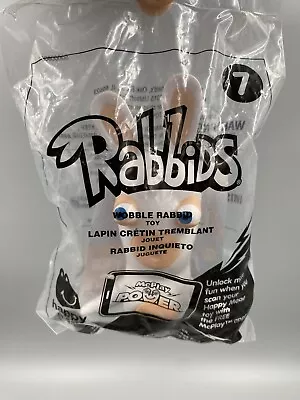 McDonalds Happy Meal Toy Rabbids #7 Wobble Rabbid SEALED • $7.20