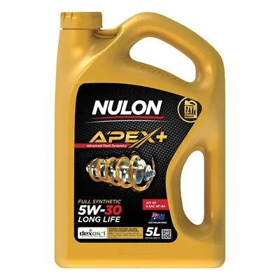 Nulon Apex+ 5 Litre Full Synthetic 5w-30 Long Life Engine Oil • $69