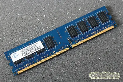 £4.95 • Buy Nanya NT2GT64U8HD0BY-AD PC2-6400U-666-13-E1 2GB Memory RAM DDR2-800Mhz