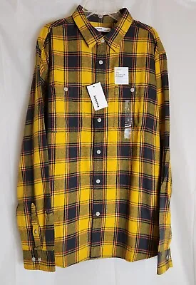 Sonoma Shirt Men's Flannel Supersoft Collared Button Down Size Large NEW  • $14.99